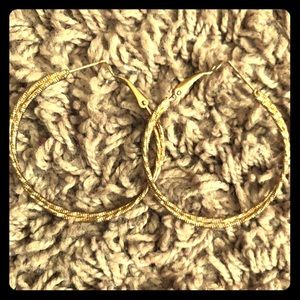 gold hoop earrings